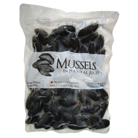 Cooked Canada blue mussels