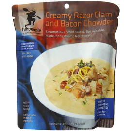 Fishpeople Creamy Razor Clam and Bacon Chowder