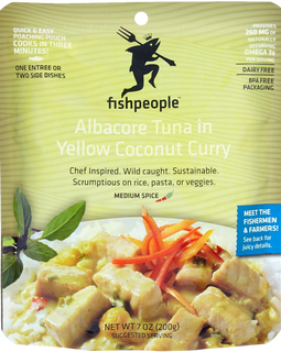 Fishpeople Meal Pouch - Albacore Tuna in Coconut Yellow Curry