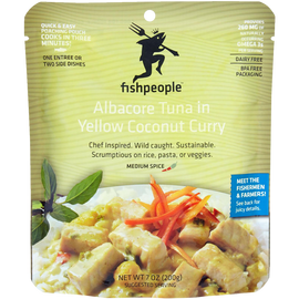 Fishpeople Meal Pouch - Albacore Tuna in Coconut Yellow Curry